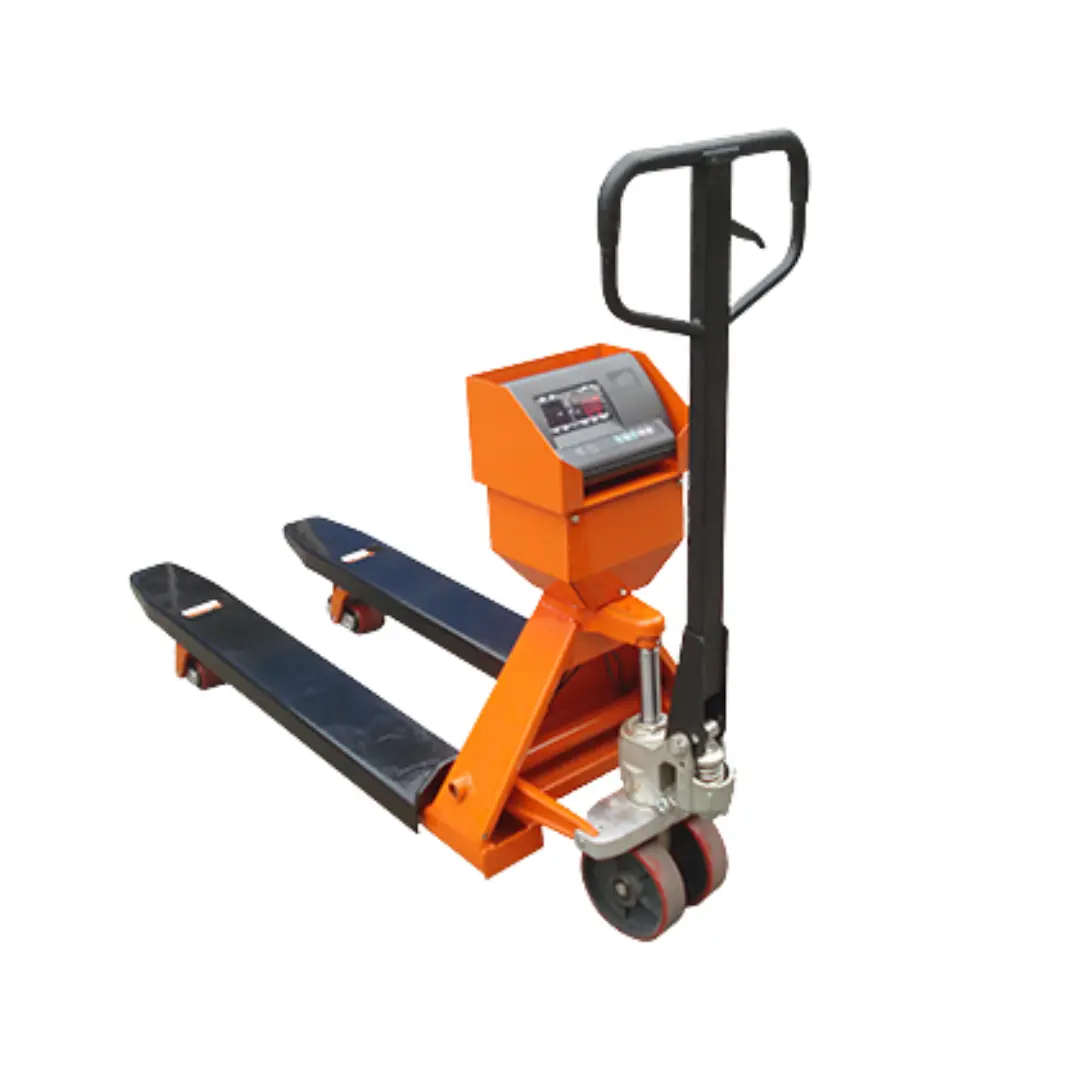 Pallet truck weighing scale